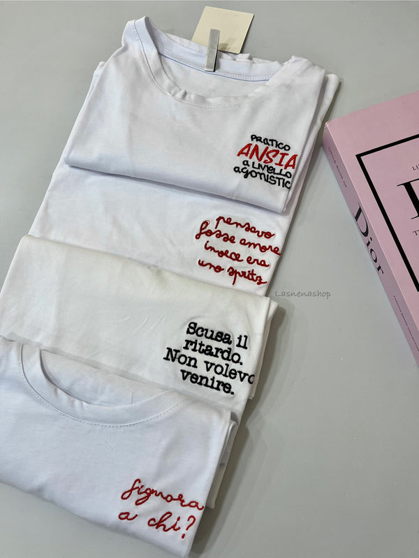 T shirt ricamate